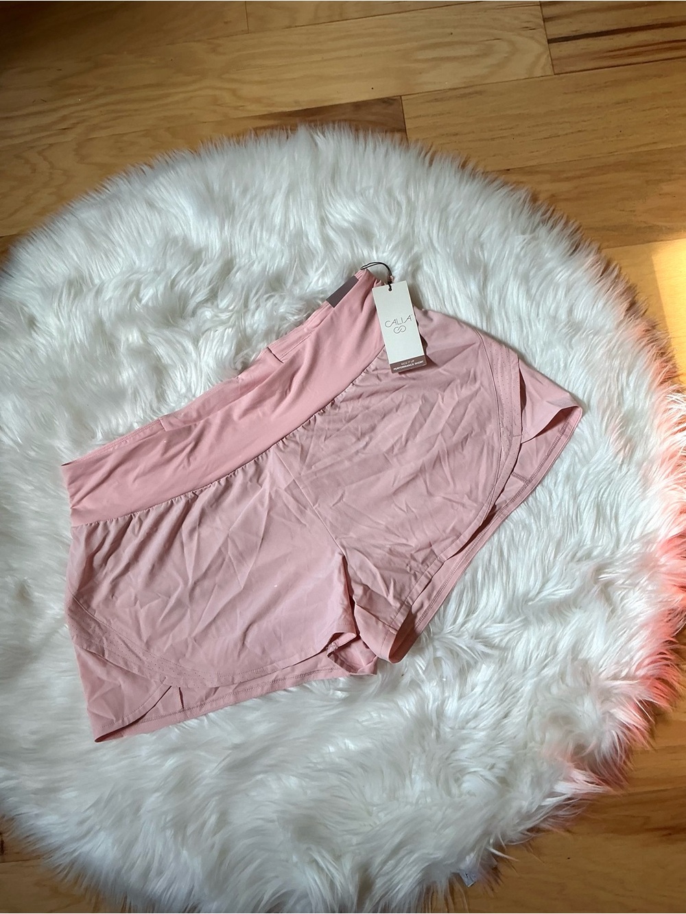 NWT Calia Kick it Up Performance 3” pink athletic shorts size XL